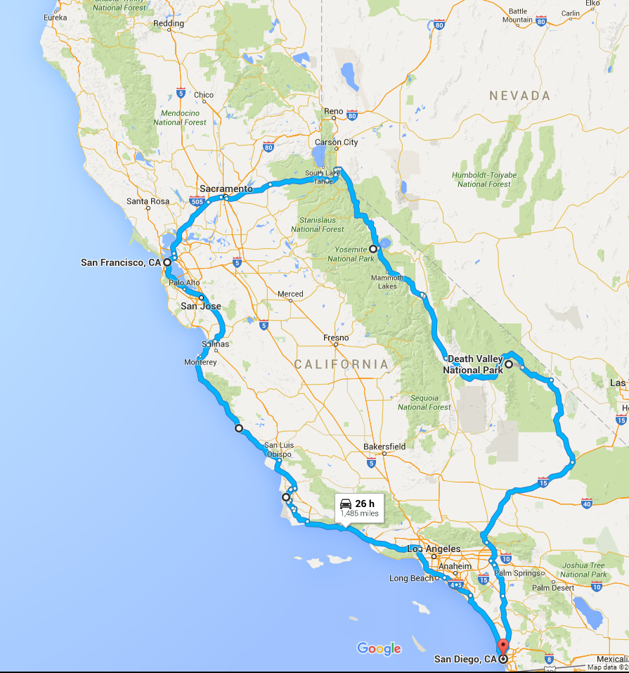 california rv road trip planner - roverpass