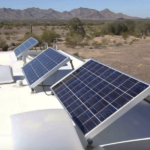 RV's using solar panels