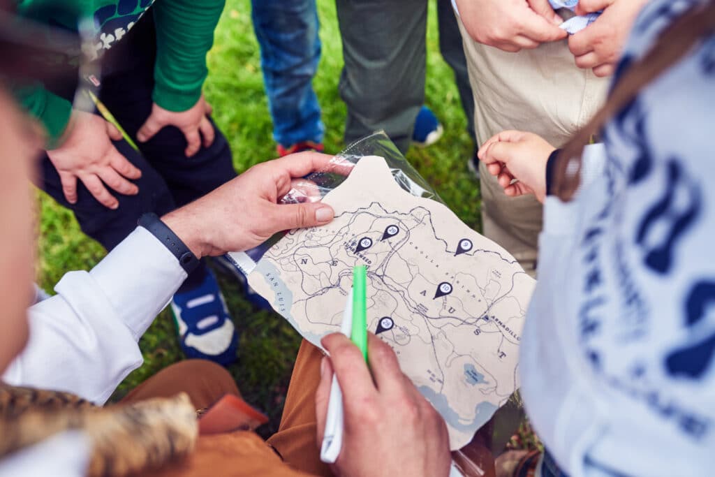 Emergency response exits of a campground