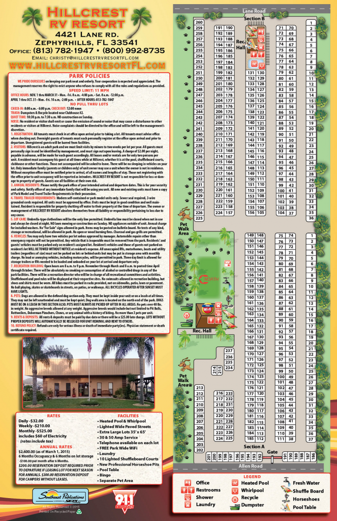 Hillcrest RV Resort 2 Photos, 1 Reviews Zephyrhills, FL
