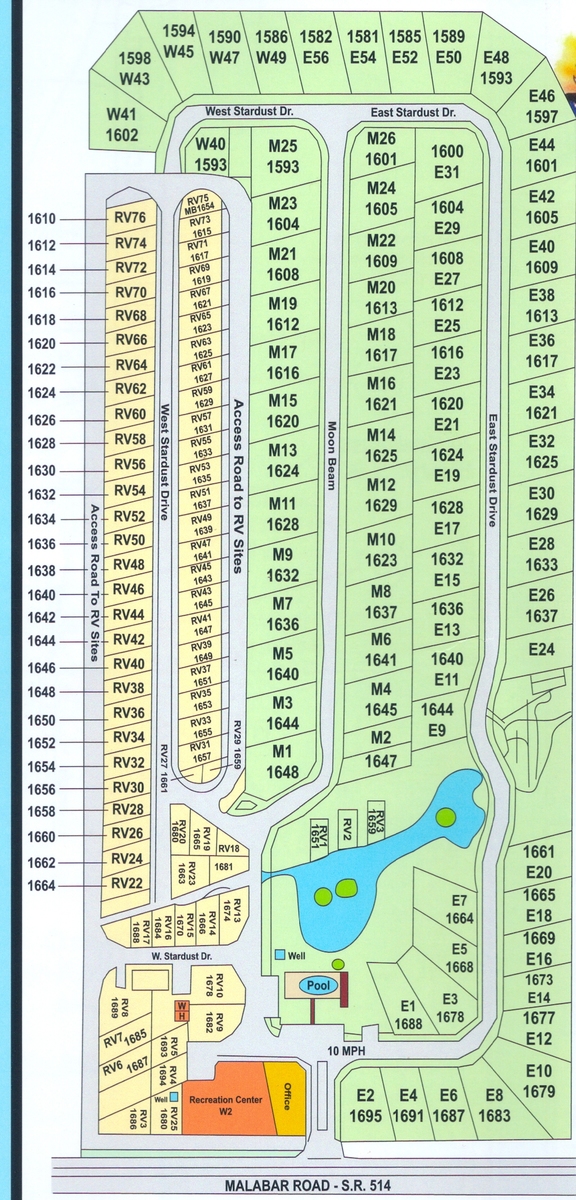 Enchanted Lakes RV Resort 55 - Enchanted Lakes Rv Resort (55 Park) Malabar Fl Map 