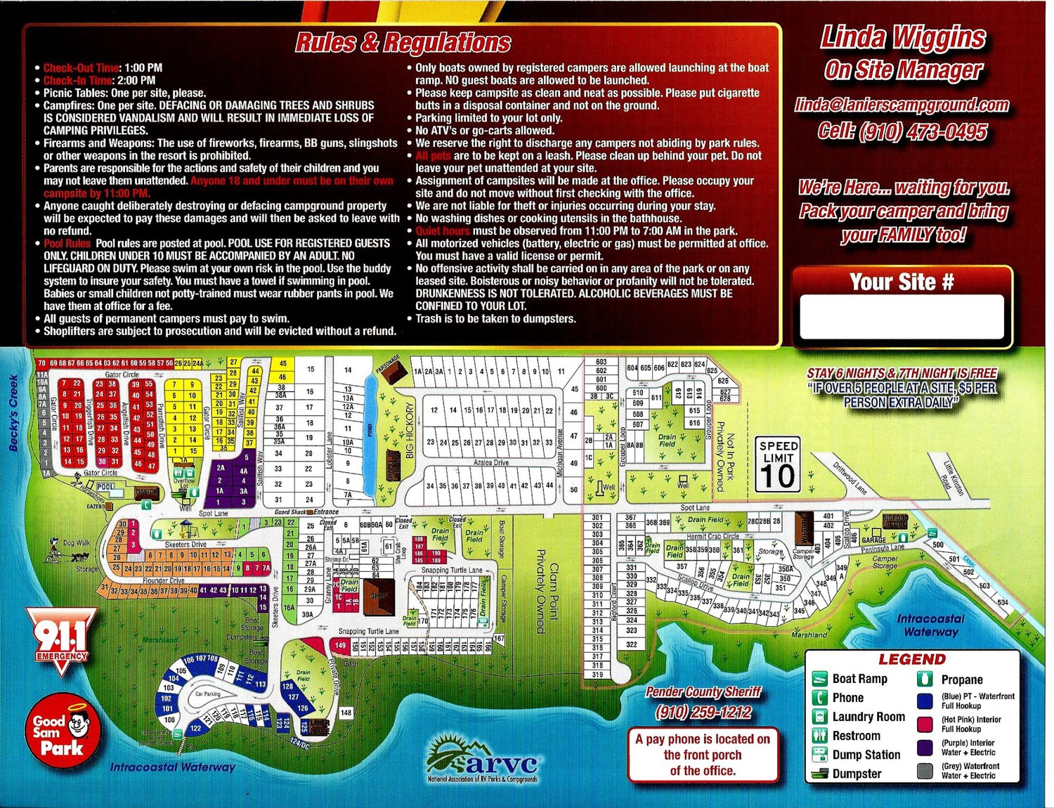 Lanier's Family Campground 5 Photos, 1 Reviews Holly Ridge, NC