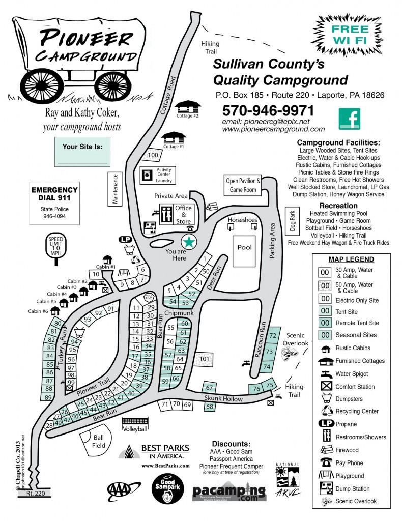 Pioneer Rv Resort Map Pioneer Campground - 4 Photos - Muncy Valley, Pa - Roverpass