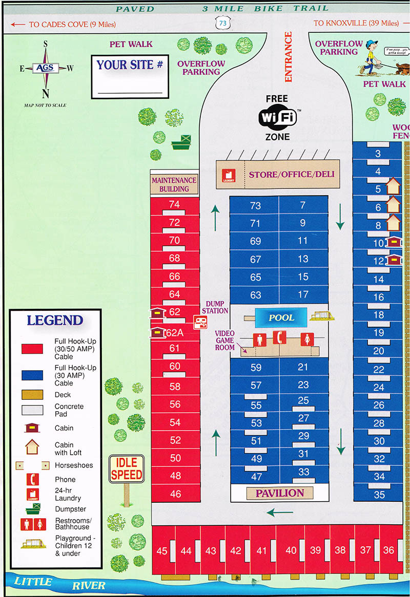 Lazy Days Rv Resort Site Map Lazy Daze Campground - 3 Photos - Townsend, Tn - Roverpass