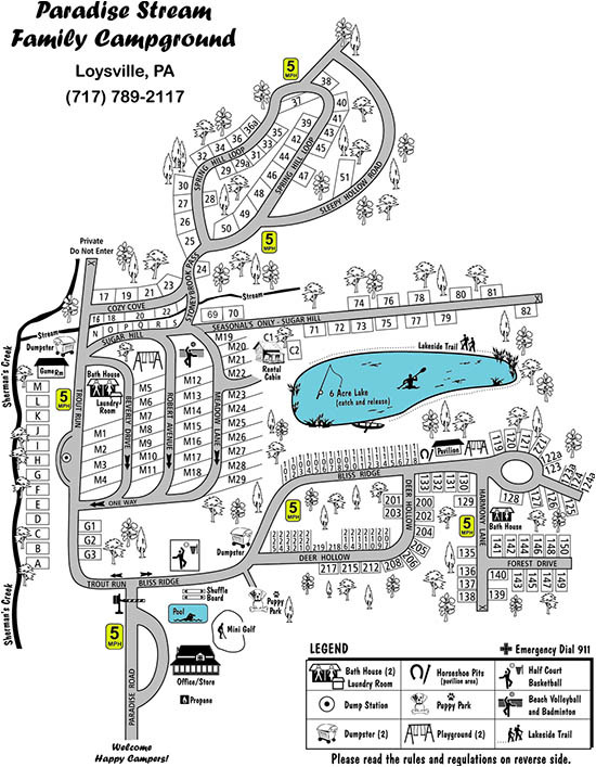 Paradise Stream Family Campground 3 Photos, 1 Reviews Loysville,