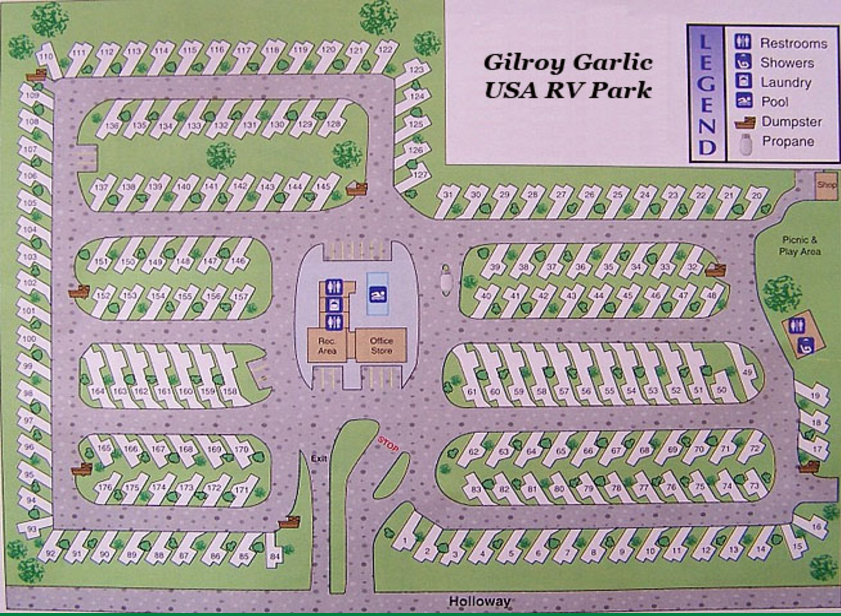 Gilroy Garlic USA RV Park 1 Photos, 1 Reviews Gilroy, CA