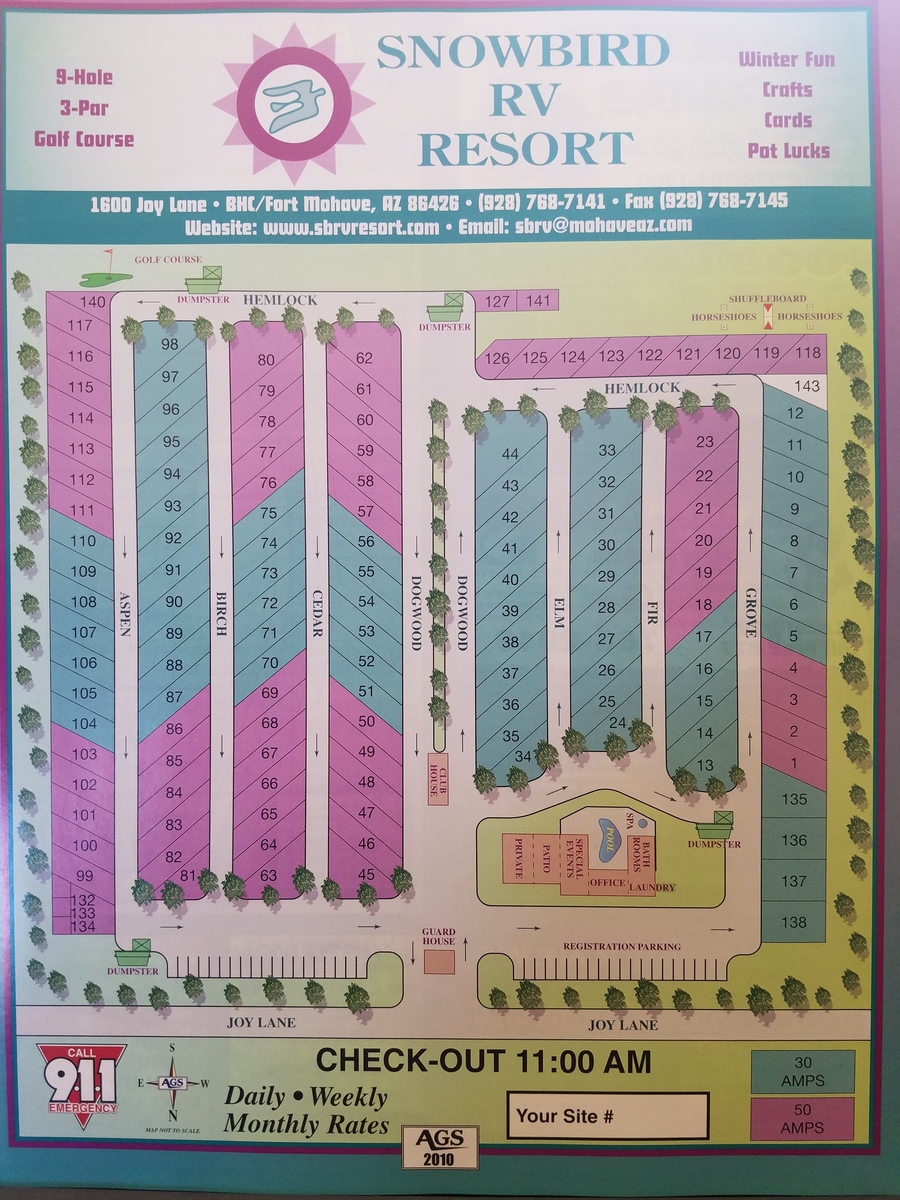 Snowbird RV Park 11 Photos Fort Mohave, AZ RoverPass
