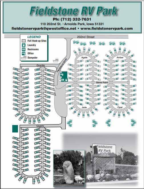 Fieldstone RV Park 2 Photos Arnolds Park, IA RoverPass