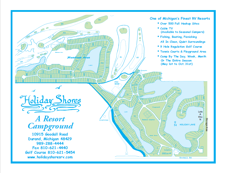 Holiday Shores RV Resort 4 Photos, 1 Reviews Durand, MI