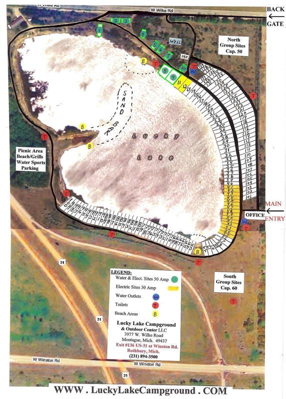Lucky Lake Campground 4 Photos Montague, MI RoverPass