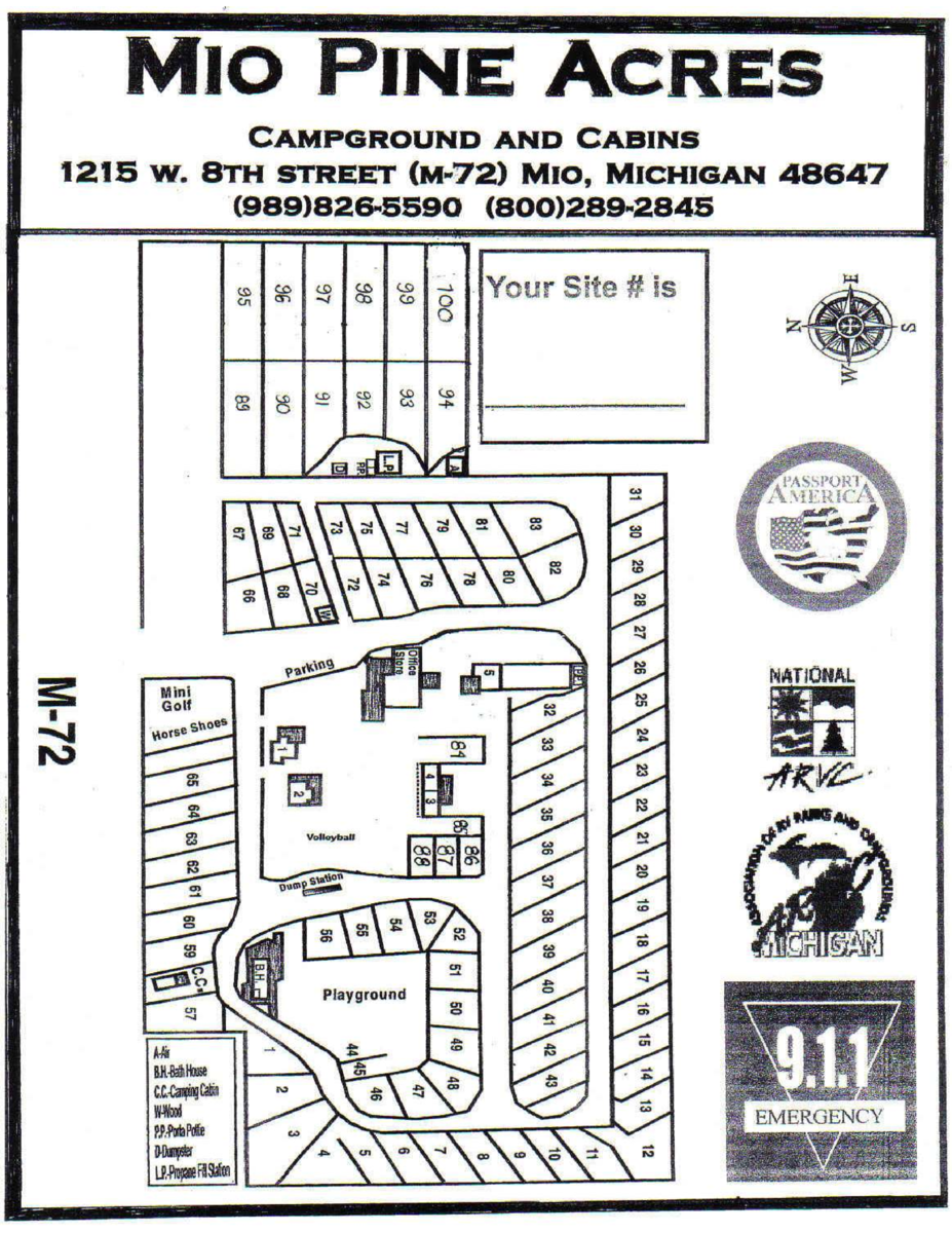 Mio Pine Acres Campground 1 Photos Mio, MI RoverPass