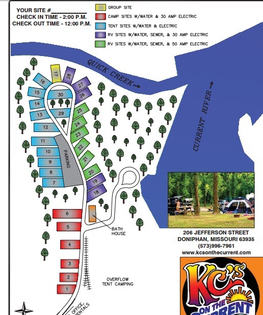 KC's on the Current Campground 5 Photos Doniphan, MO RoverPass