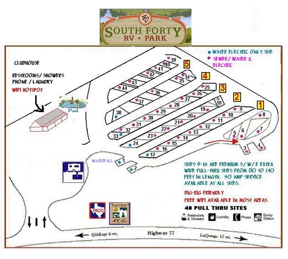 South Forty RV Park 3 Photos Giddings, TX RoverPass