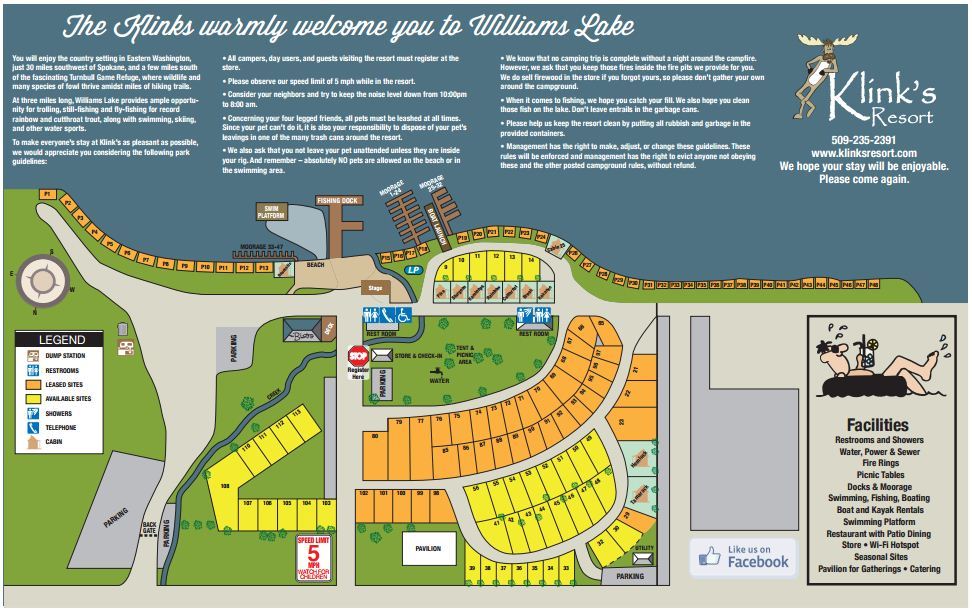 Klinks Williams Lake Resort 5 Photos Cheney, WA RoverPass