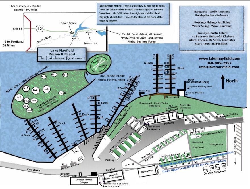 Lake Mayfield Resort 3 Photos Mossyrock, WA RoverPass