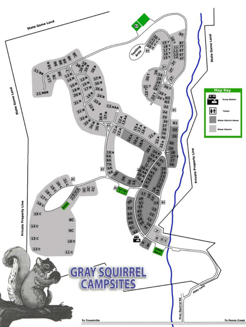 Gray Squirrel Campsites 8 Photos, 13 Reviews Beavertown, PA