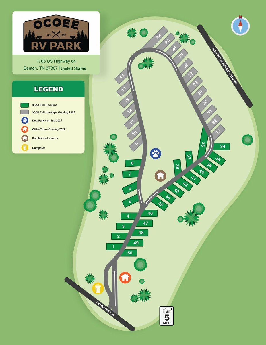 OCOEE RV Park 2 Photos Benton, TN RoverPass