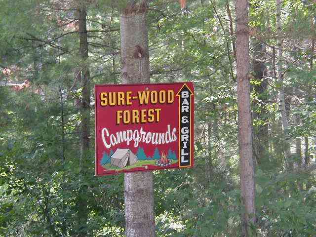 Sure Wood Forest Campground Bar   Grill Tomahawk Wi 0