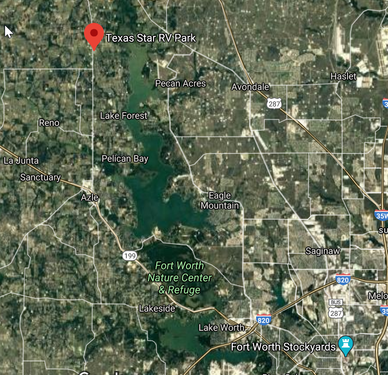 Texas Star RV Park Azle (Fort Worth Area), Texas