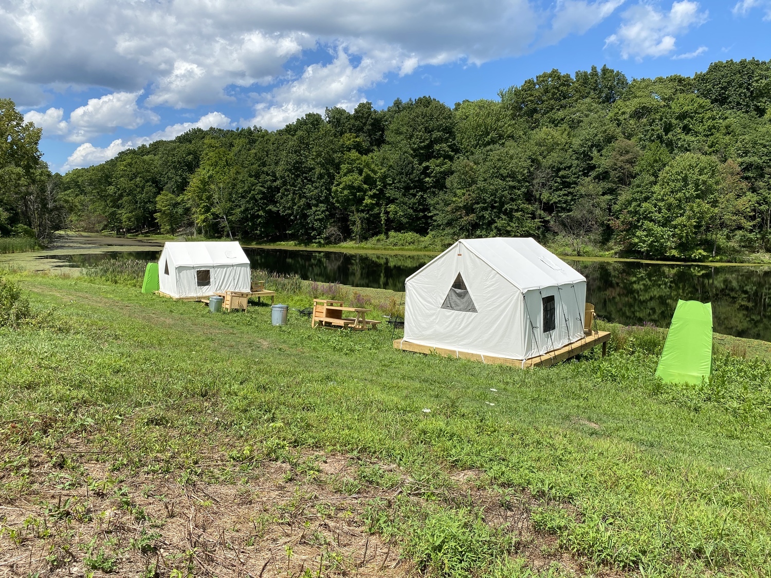 Lakeside Tents in Historic Orchard 5 Photos Stone Ridge, NY