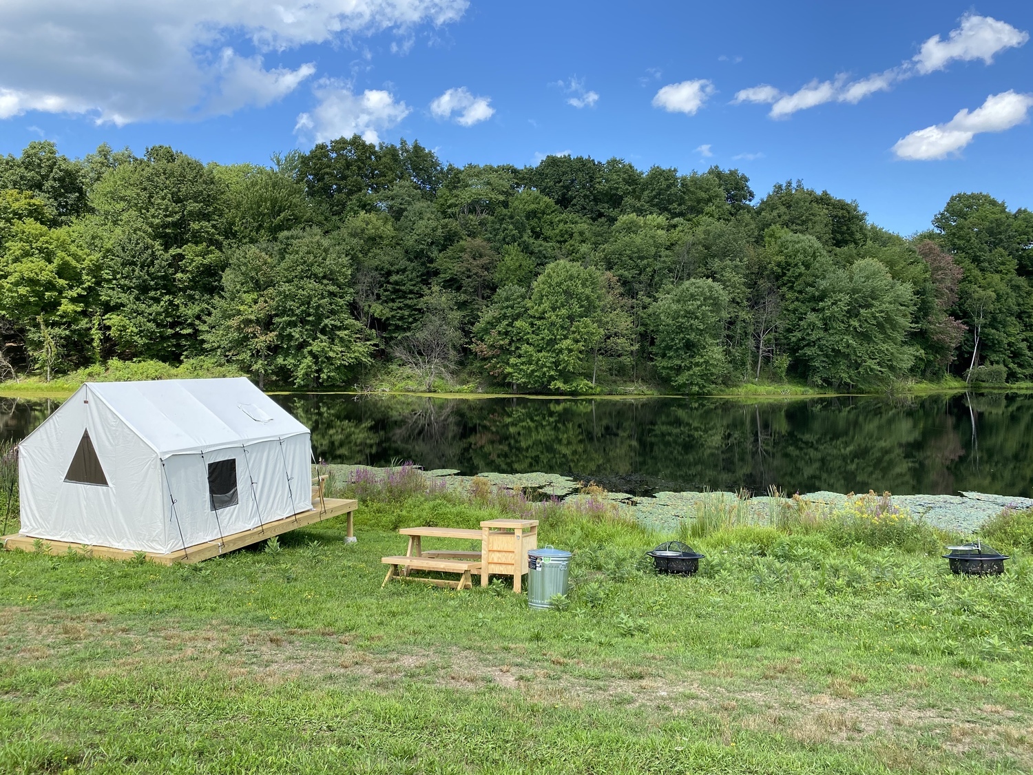 Lakeside Tents in Historic Orchard 5 Photos Stone Ridge, NY