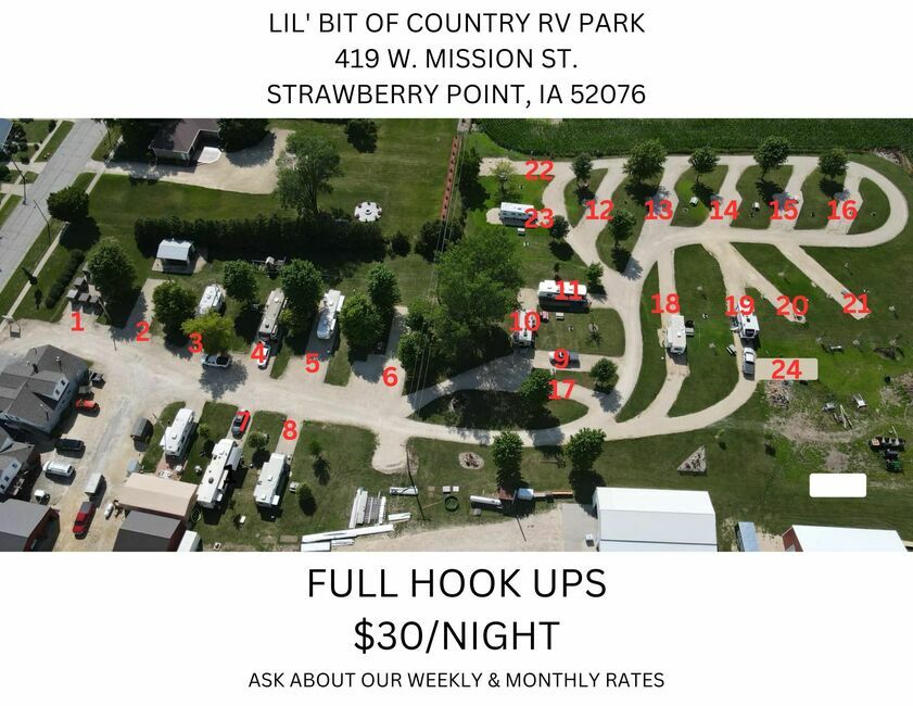 Lil  Bit Of Country Rv Park Strawberry Point Ia 14