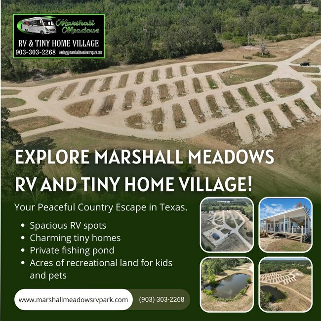 Marshall Meadows Rv   Tiny Home Village Marshall Tx 0