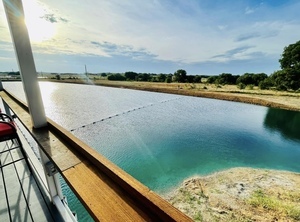 Countryside duck pond off of our relaxing patio deck. Located off HWY 287 and FM 1125 