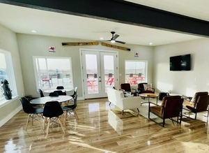 Spacious clubhouse to play games, watch TV, or just sit down and relax with a book.