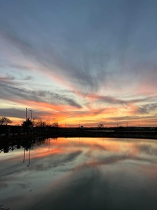 Beautiful sunsets are a plenty at Flying Horse RV Park.