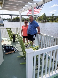 Houseboat deck