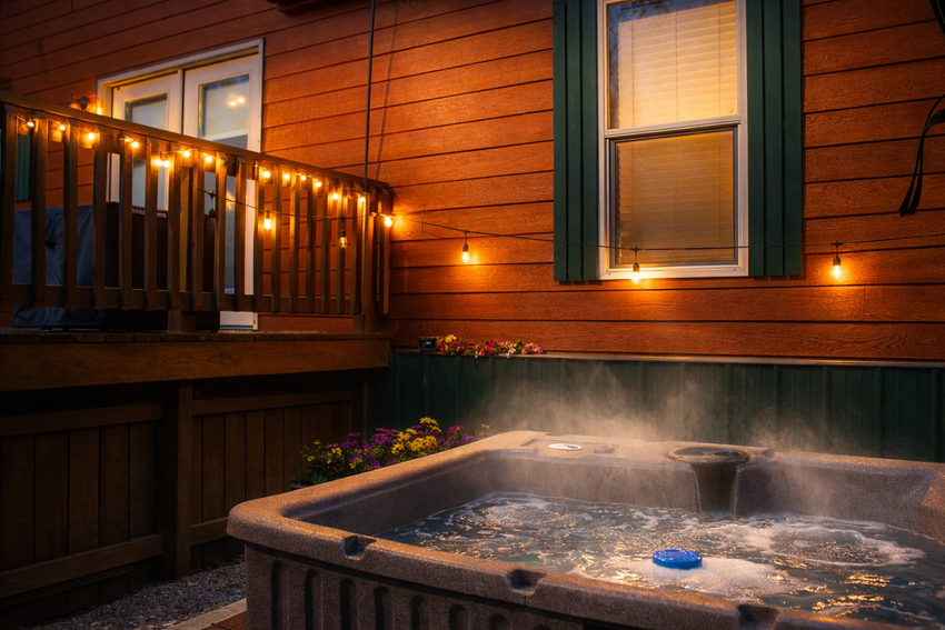 Twilight Retreat With Bubbling Hot Tub Clydes